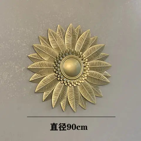 Afralia™ Porch Iron Sun Living Room Wall Hanging Soft Decoration Luxury Bed Picture