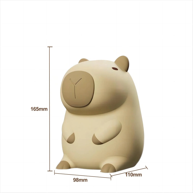 Afralia™ Capybara Night Light: USB Rechargeable Cute Cartoon Lamp for Kids' Room