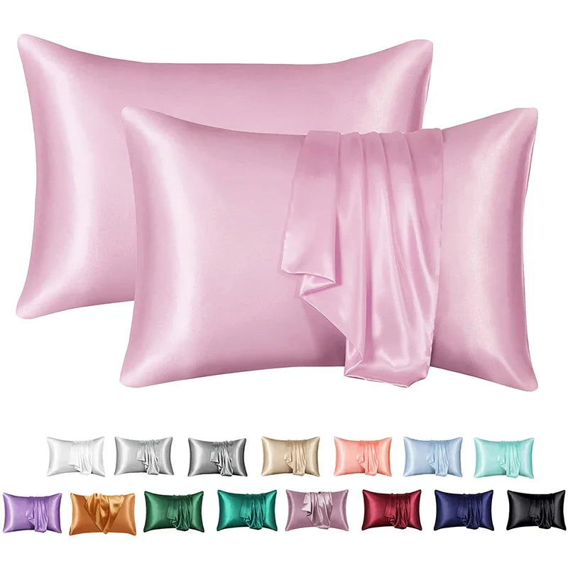 Afralia™ Silky Satin Pillowcase Set for King & Queen Size Luxury Comfort