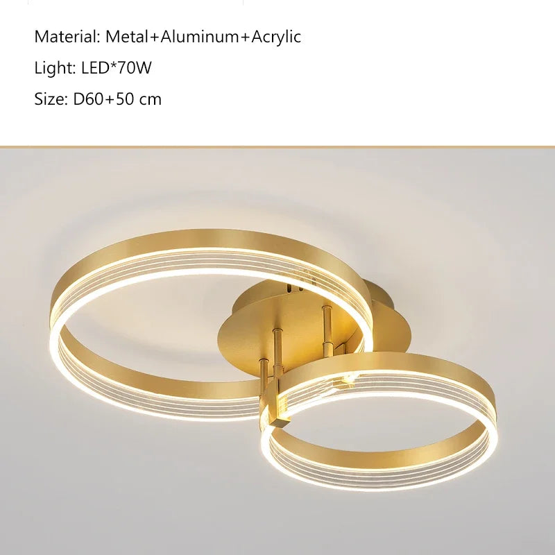 Afralia™ Nordic Style LED Chandelier Hanging Light Fixture for Home Decor