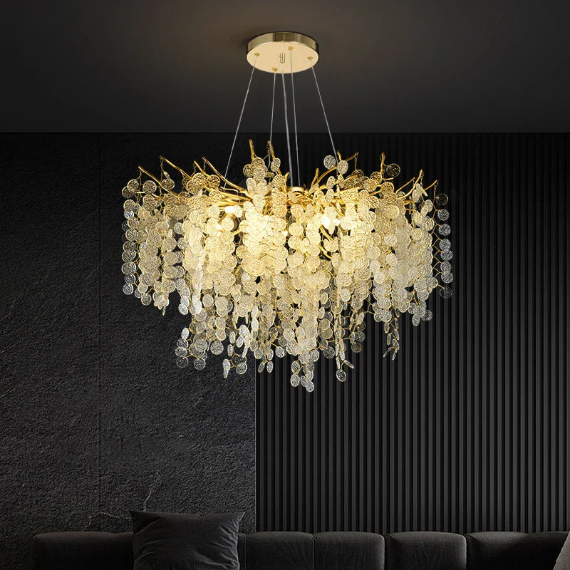 Afralia™ Luxury Crystal Ceiling Chandelier: Modern Tree Design for Living Room, Bedroom, and Hall