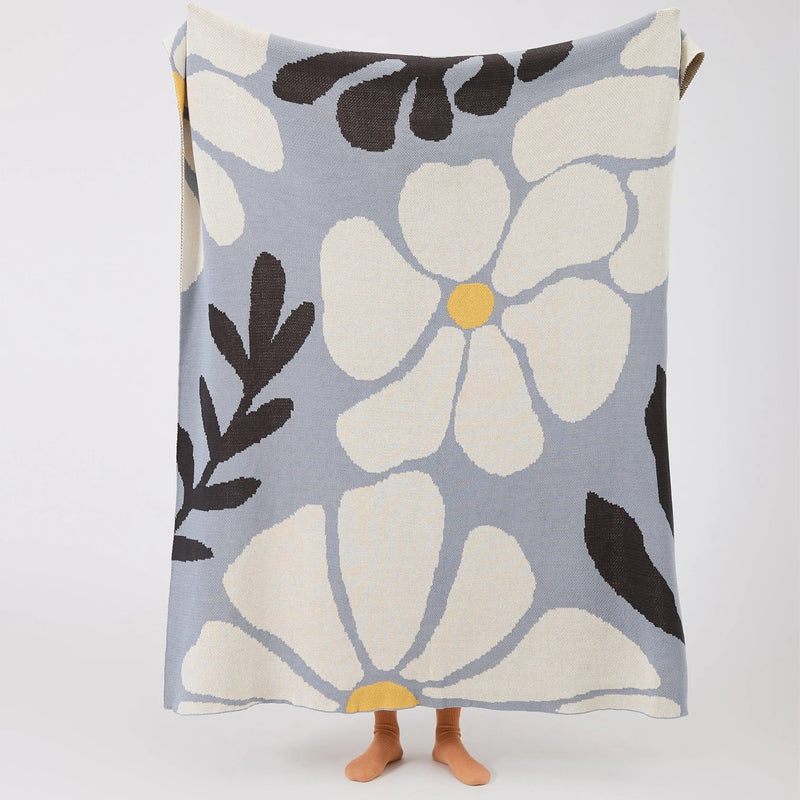 Afralia™ Floral Leaves Blanket - Soft & Warm Sofa Bed Throw