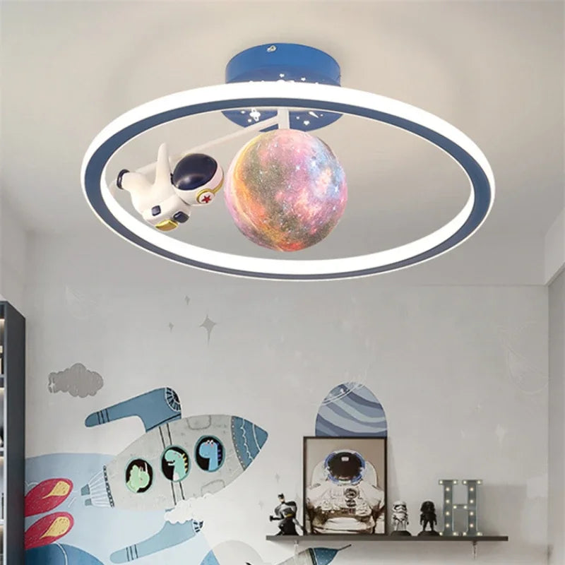 Afralia™ Unicorn LED Ceiling Light: Fun Kids Bedroom Chandelier & Study Lamp