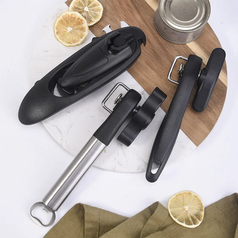 Afralia™ Stainless Steel Manual Can Opener Jar Opener Kitchen Tool