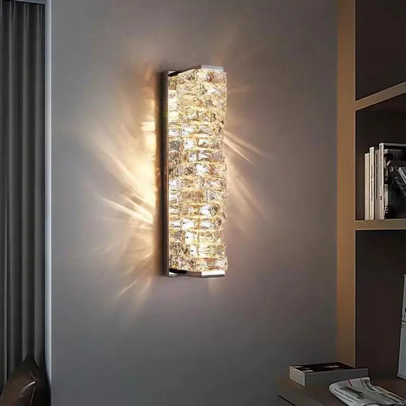 Afralia™ Luster Crystal Wall Sconces: Modern Elegant Glass Wall Light Fixtures