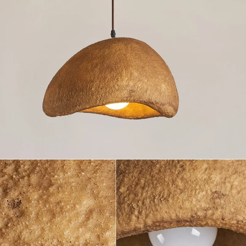 Afralia™ Japanese Resin Pendant Lights for Dining Room Home Decor - Creative Luminaire Suspendu