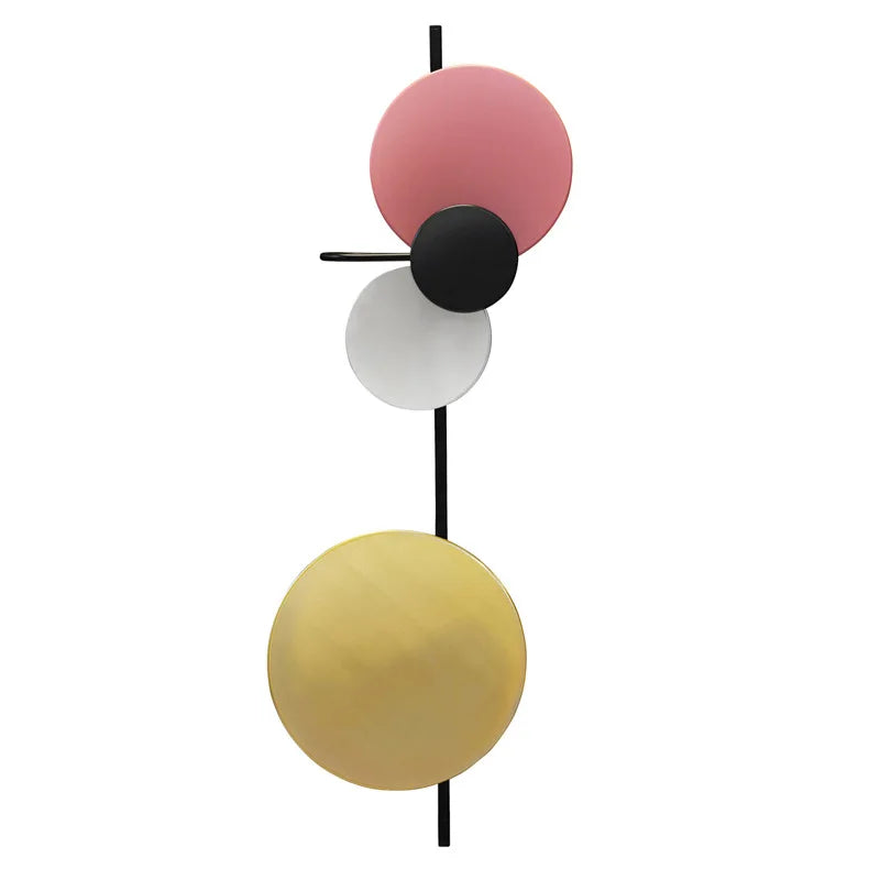 Afralia™ Round Plate LED Wall Sconce by Seascape Lamps for Hotel Decor