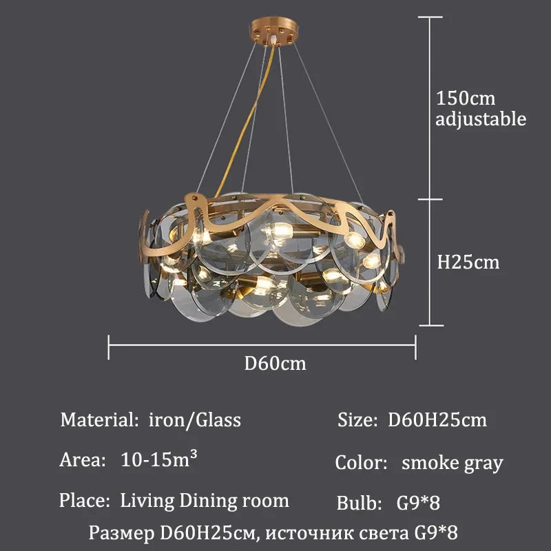 Afralia™ Modern Clouds Glass Pendant Lights for Luxury Home Decor Lighting