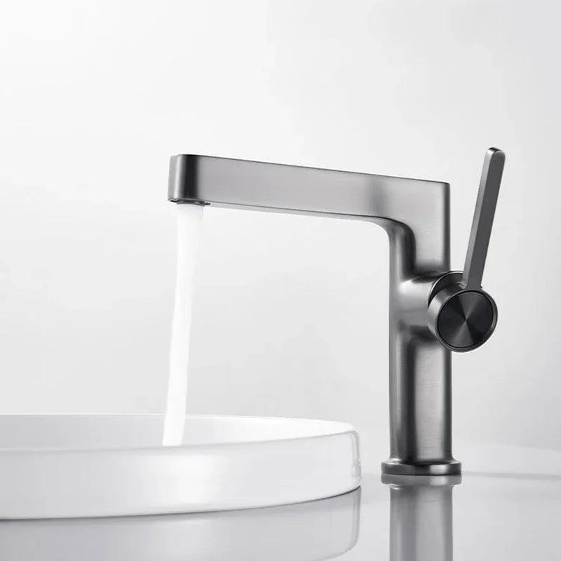 Afralia™ Basin Faucet: Gold, Black, Chrome Bathroom Tap for Washbasin with Hot Cold Water