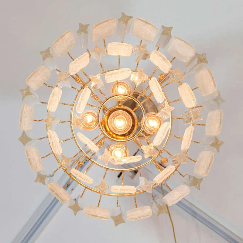 Afralia™ Crystal Bedroom Pendant Lamp: Designer Luxury Glass Lighting for Living Room