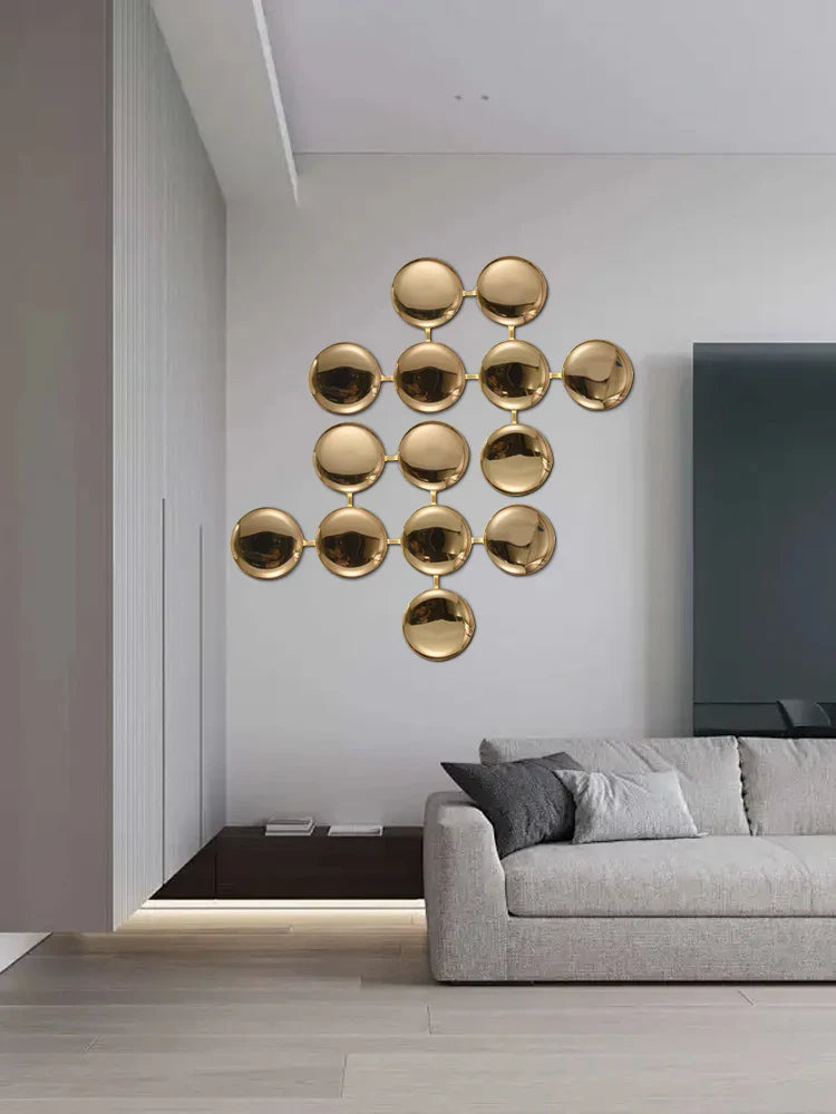 Afralia™ Italian 2025 Glossy Gold LED Wall Sconces - Modern Home Decor