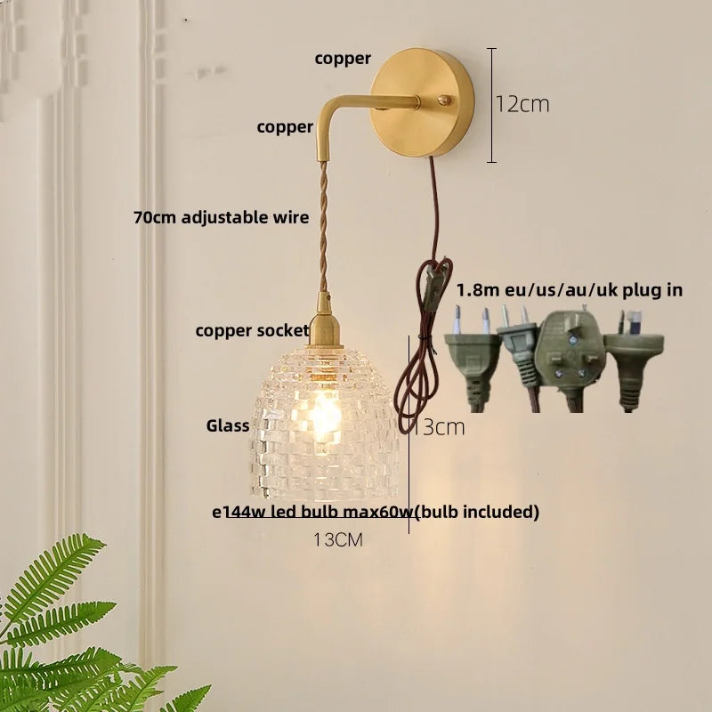Afralia™ Flower Glass LED Wall Sconce Pull Chain Switch Modern Bathroom Mirror Light