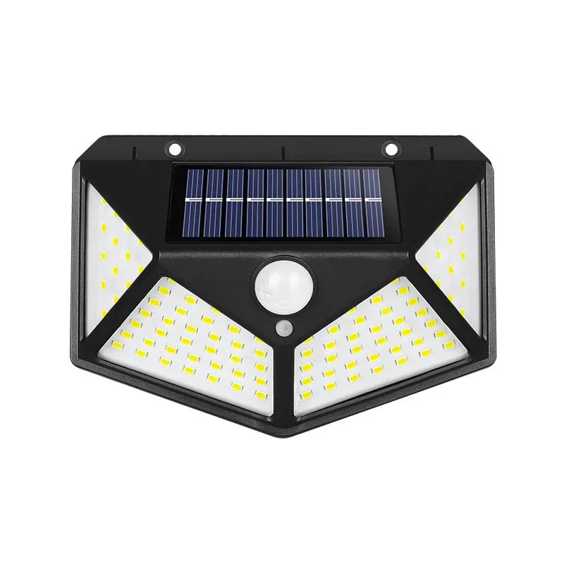 Afralia™ Solar Motion Sensor Wall Light for Outdoor Garden Pathway with 200LEDs, Waterproof