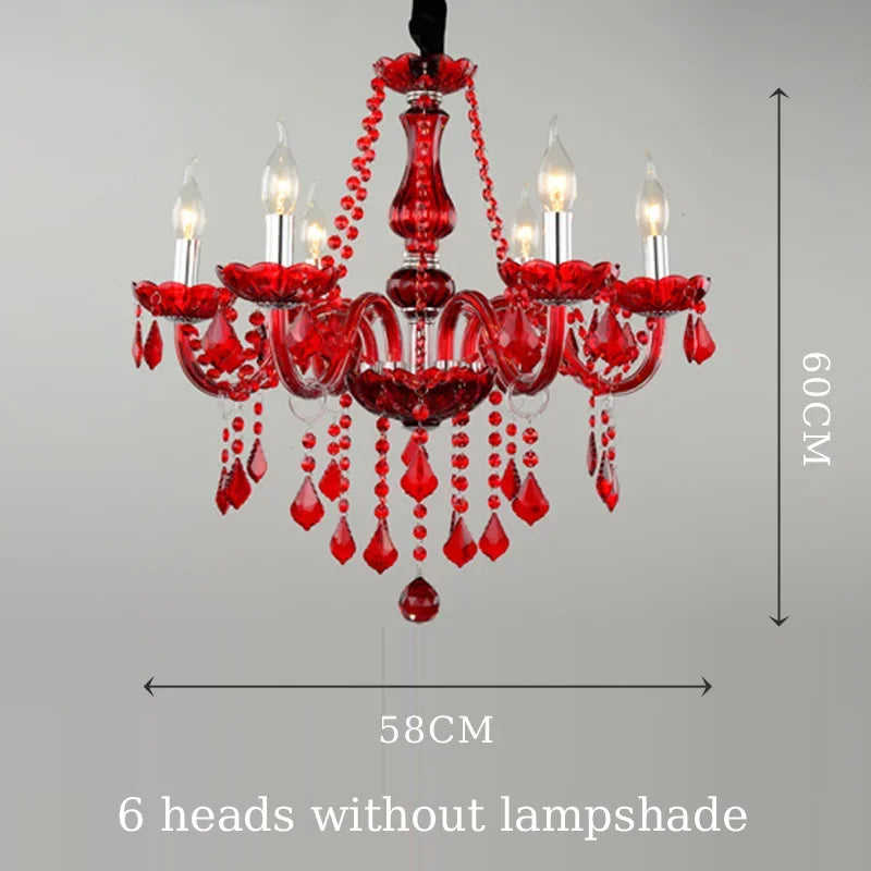 Afralia™ Pink Crystal Chandelier Pendant Lights for Dining Table, Bedroom, Living Room & More