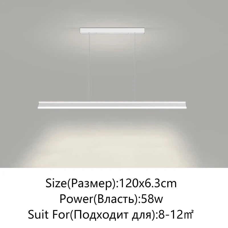 Afralia™ Minimalist LED Chandelier for Home Villa Living Room Bedroom Dining Study Lighting