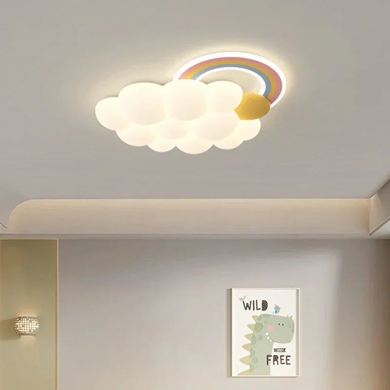 Afralia™ Nordic Cloud Child Ceiling Light: Stylish Chandelier for Girl Bedroom & Nursery