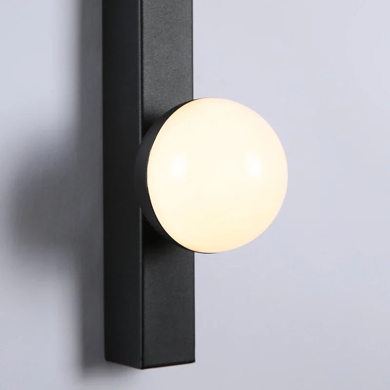 Afralia™ Copper Living Room Wall Lamp Modern Creative Bedroom Study Reading Light