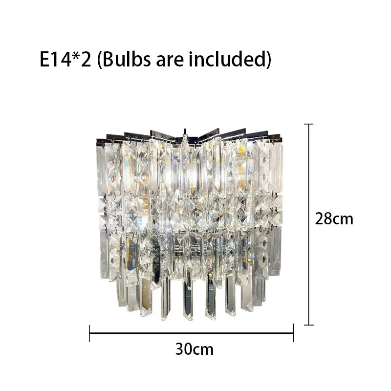Afralia™ Crystal LED Ceiling Chandeliers Chrome Finish Home Decoration Lighting
