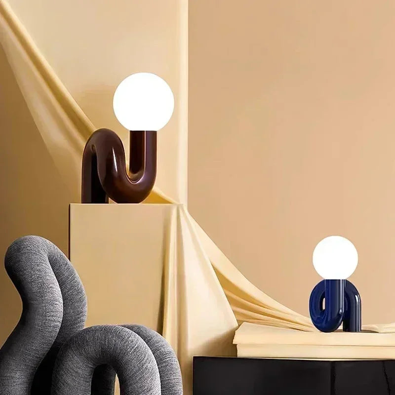 Afralia™ Resin Table Lamp: Modern Design for Bedroom & Living Room