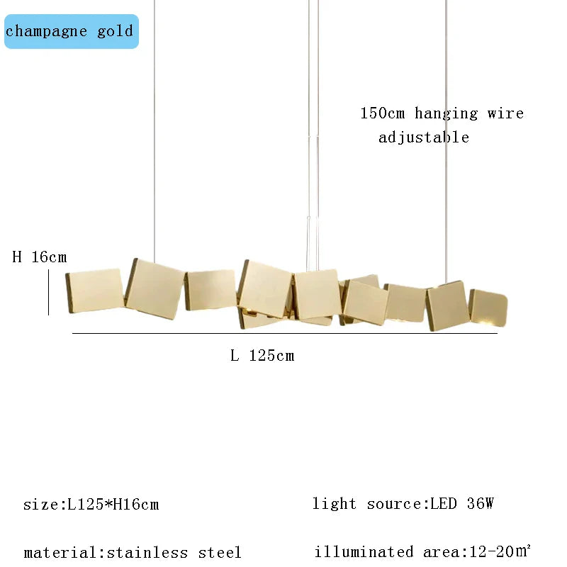 Afralia™ Luxury Ceiling Chandelier Lighting Modern Suspension Lampara Led Dining Room