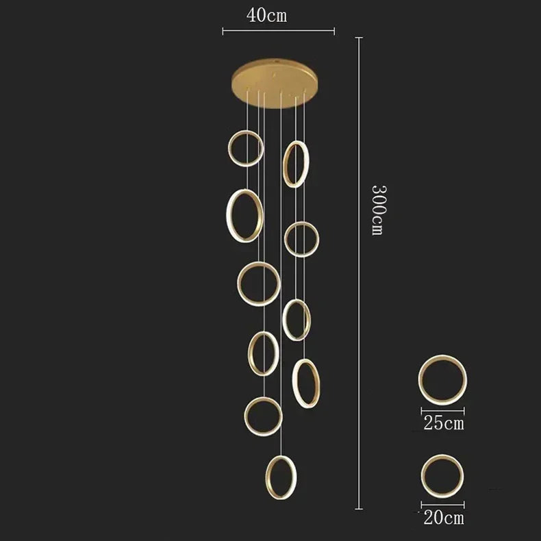 Afralia™ LED Pendant Lights: Modern Minimalist Hanging Chandelier for Living & Dining Room