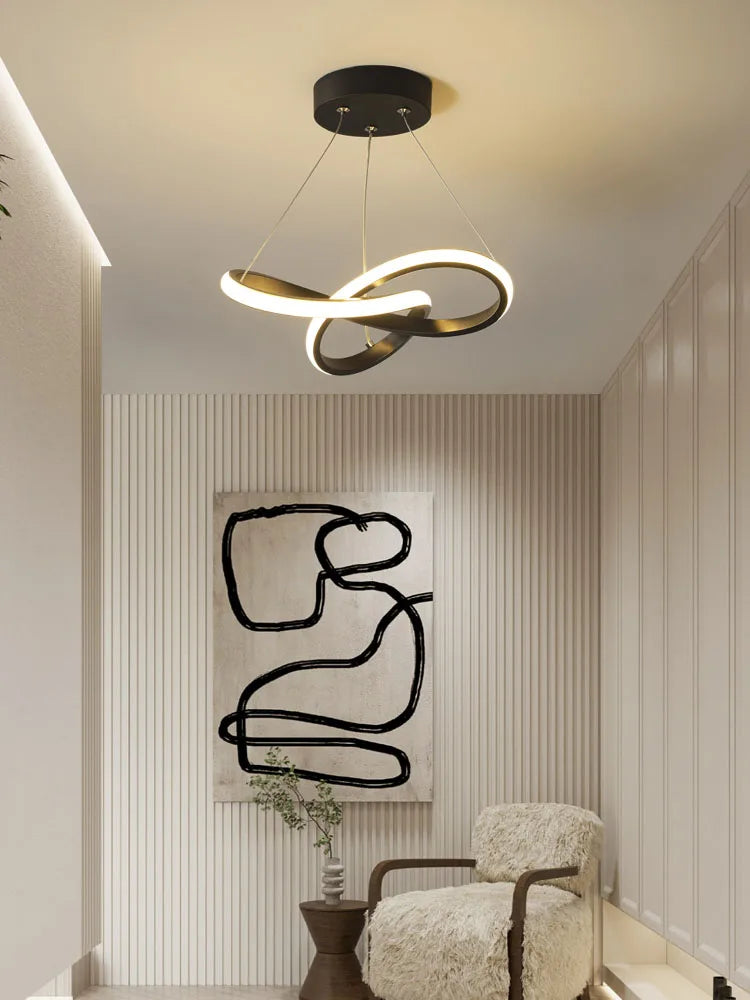 Afralia™ Contemporary Chandelier for Corridor, Restaurant, Hallway - Modern Minimalist Design