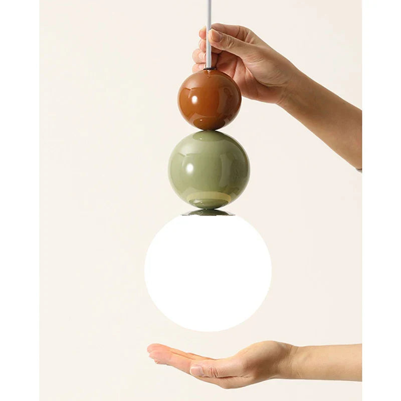 Afralia™ Cream Style Modern Minimalist Nordic Pendant Light for Master Bedroom