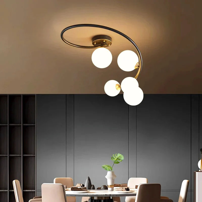 Afralia™ Modern Chandeliers Indoor Pendant Lights LED Ceiling Lamp for Dining Living Room