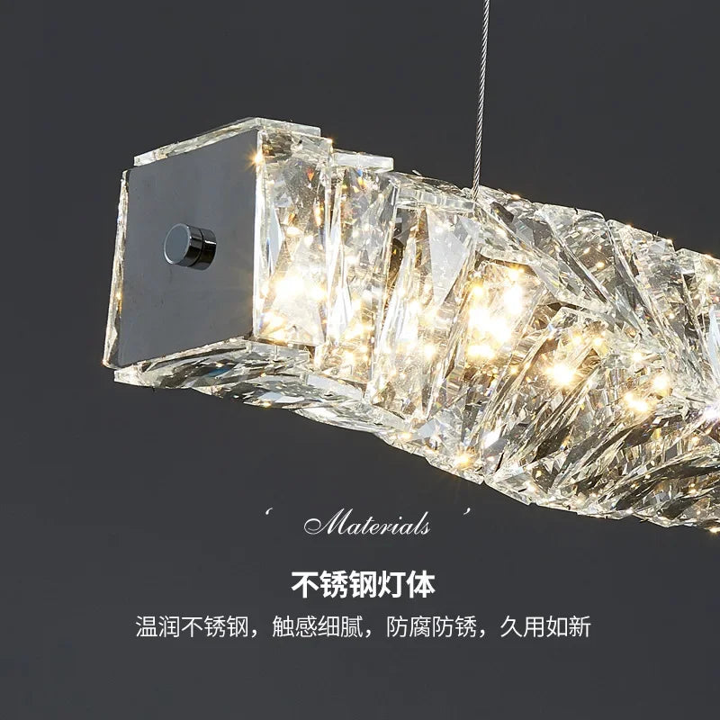 Afralia™ Modern Crystal LED Ceiling Chandelier for Luxury Living Room Décor