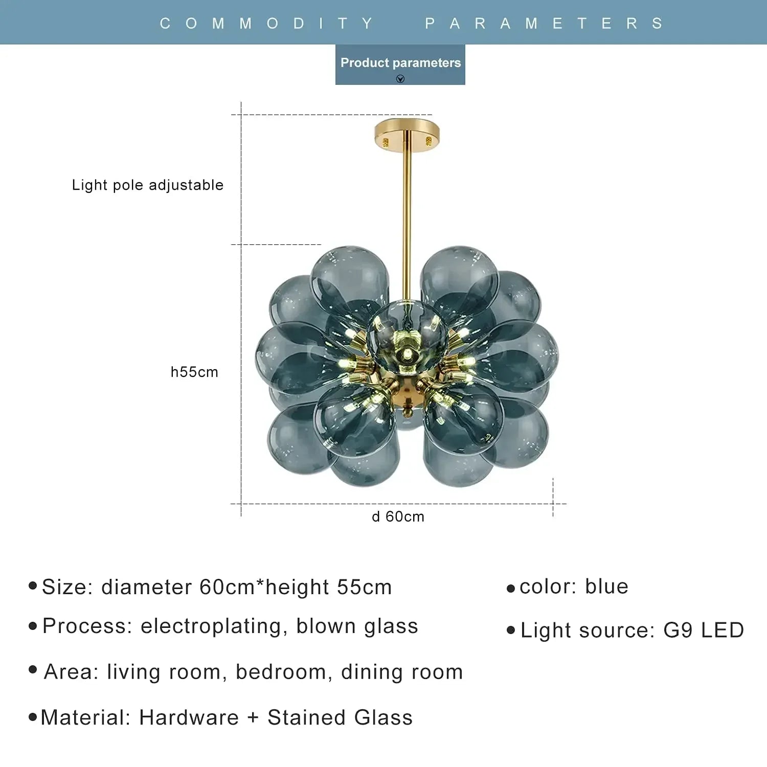 Afralia™ Glass Ball LED Pendant Lights - Modern Designer Kitchen Dining Room Lamp