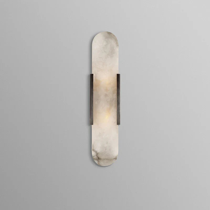 Afralia™ Nordic Copper Wall Sconce with Marble Lampshade LED Indoor Stair Light