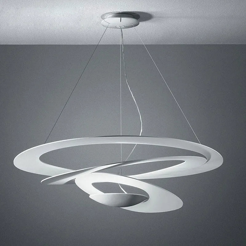 Afralia™ Nordic LED Pendant Spiral Lamp Modern Designer Home Decor Dining Room Illumination