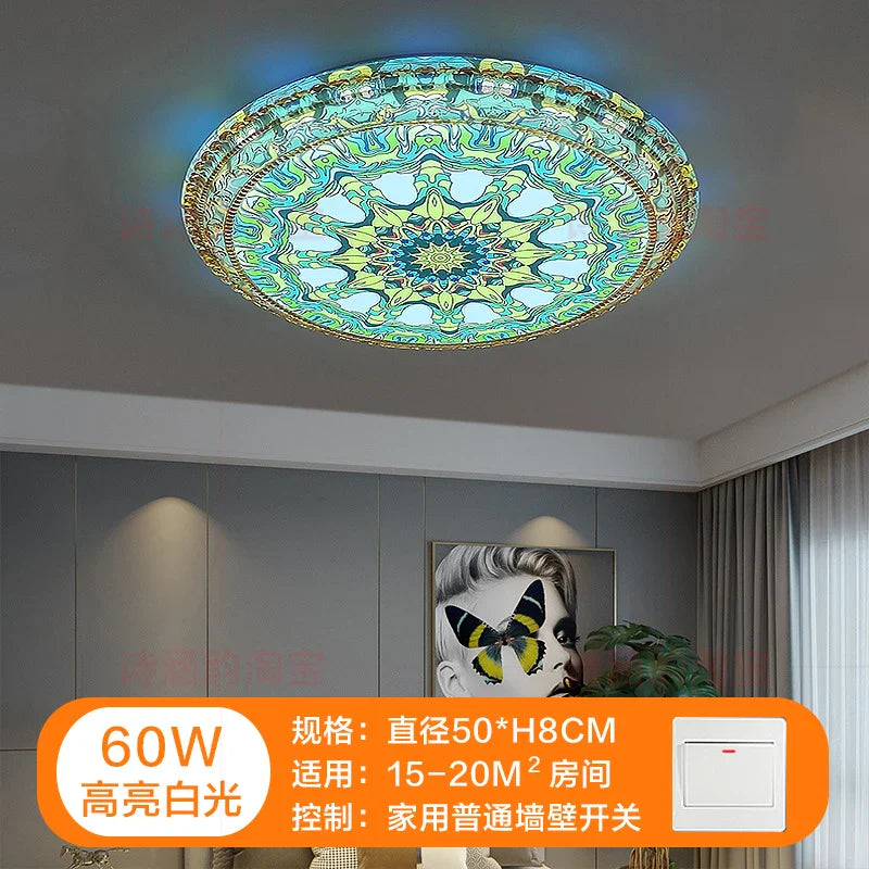 Afralia™ Bohemian Romantic Art Decor Ceiling Lamp 50cm for Living Room and Bedroom