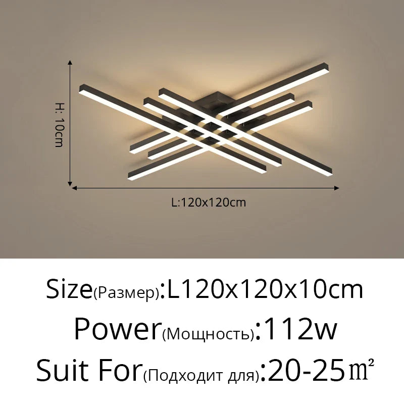 Afralia™ Gold Black Aluminum LED Chandeliers for Bedroom Dining Living Room Lighting