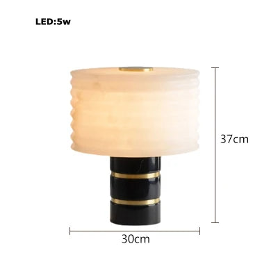 Afralia™ Marble Element Table Lamp - Indoor Desk Light for Bedroom, Study & Home Decor
