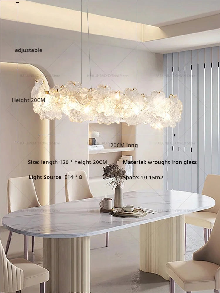 Afralia™ Crystal Petal Chandelier: New Light Luxury for Living Room, Dining Room, Bedroom