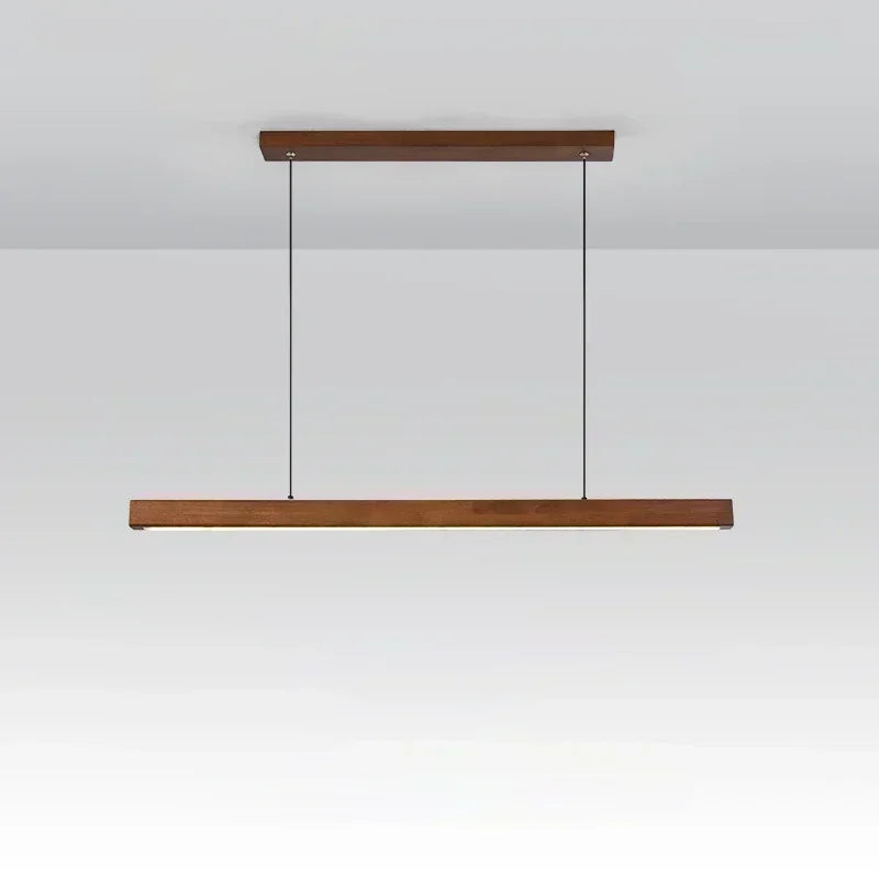 Afralia™ Wood LED Pendant Chandelier for Living Dining Room Kitchen