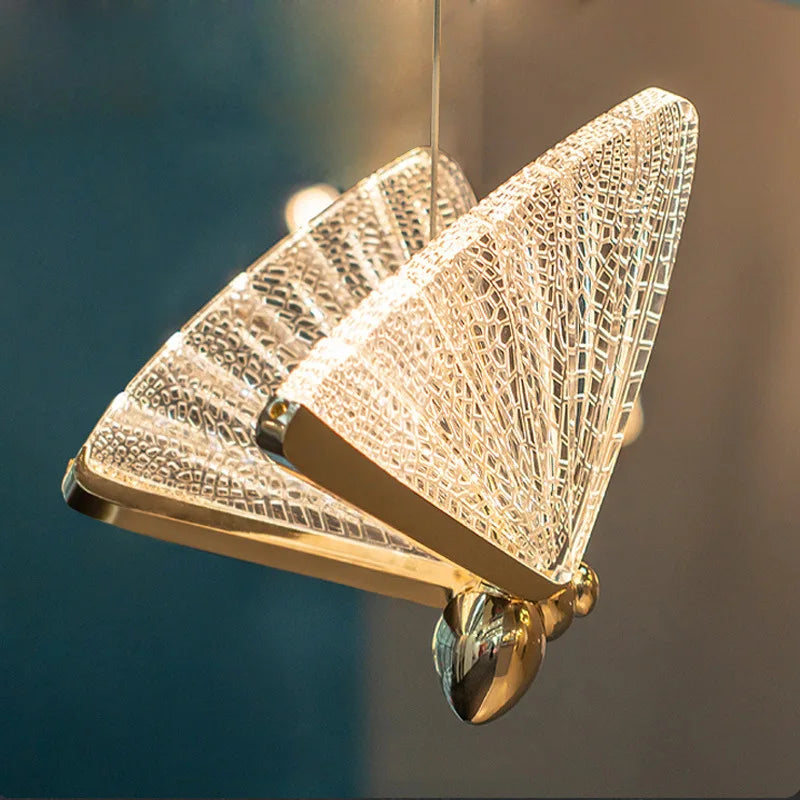 Afralia™ Butterfly LED Pendant Lamp: Modern Luxury Decor for Staircase, Bedroom, Aisle.