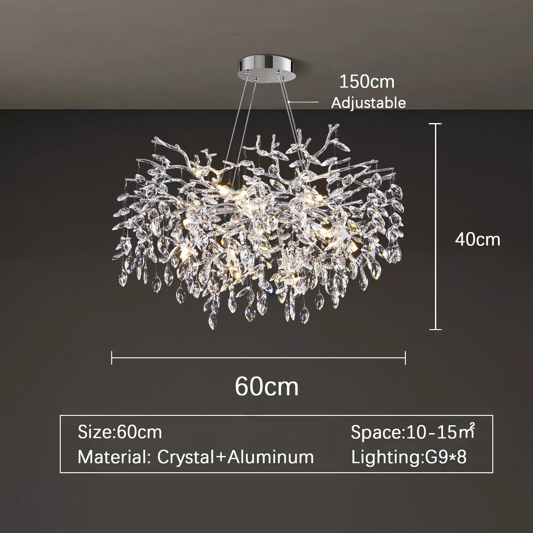 Afralia™ Gold Luxury LED Ceiling Chandelier for Living Room and Hotel Hall