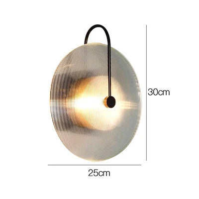 Afralia™ Glass Wall Sconce Light Fixture for Home Living Room Decor