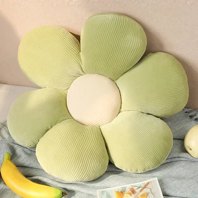 Flower Plush Throw Pillow Soft Plant Cartoon Chair Cushion Afralia™ Decorative Pillows