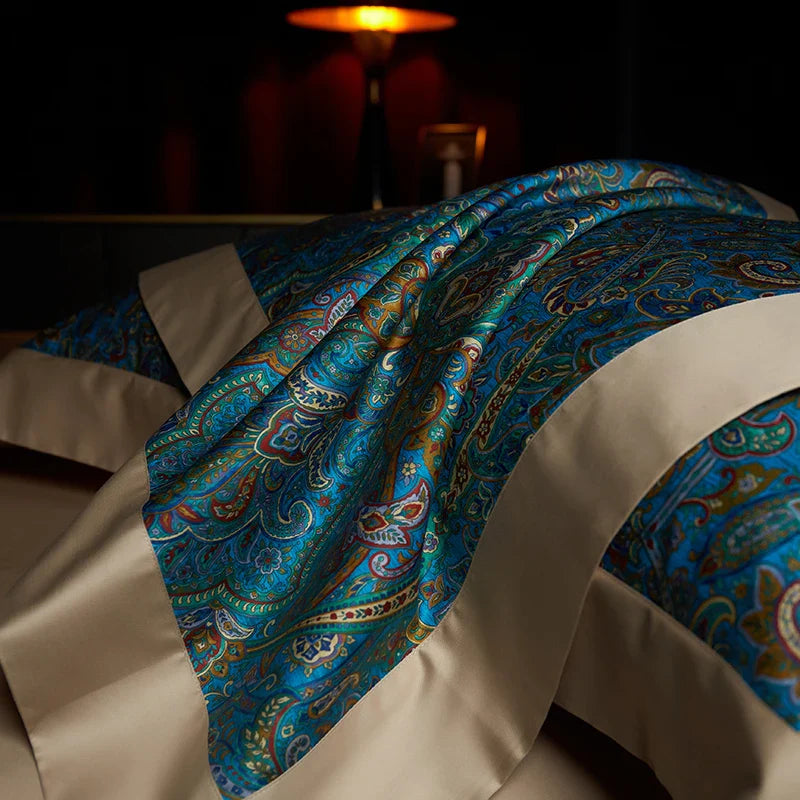 Afralia™ Bohemian Style 1000TC Egyptian Cotton Bedding Set with Digital Printing