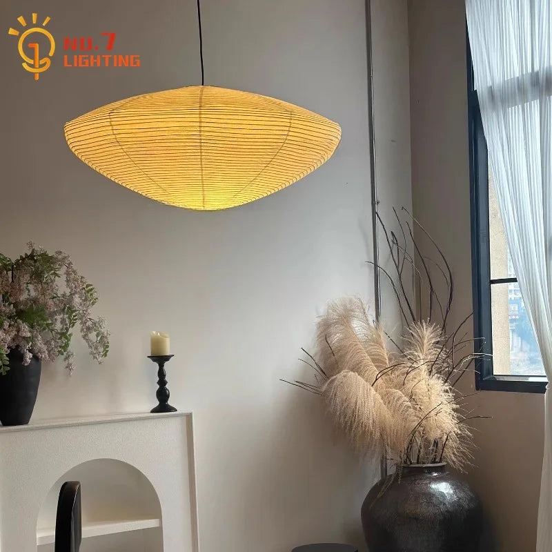 Afralia™ Noguchi Yong LED Pendant Lights | Rice Paper Hanging Lamp for Home & Hospitality
