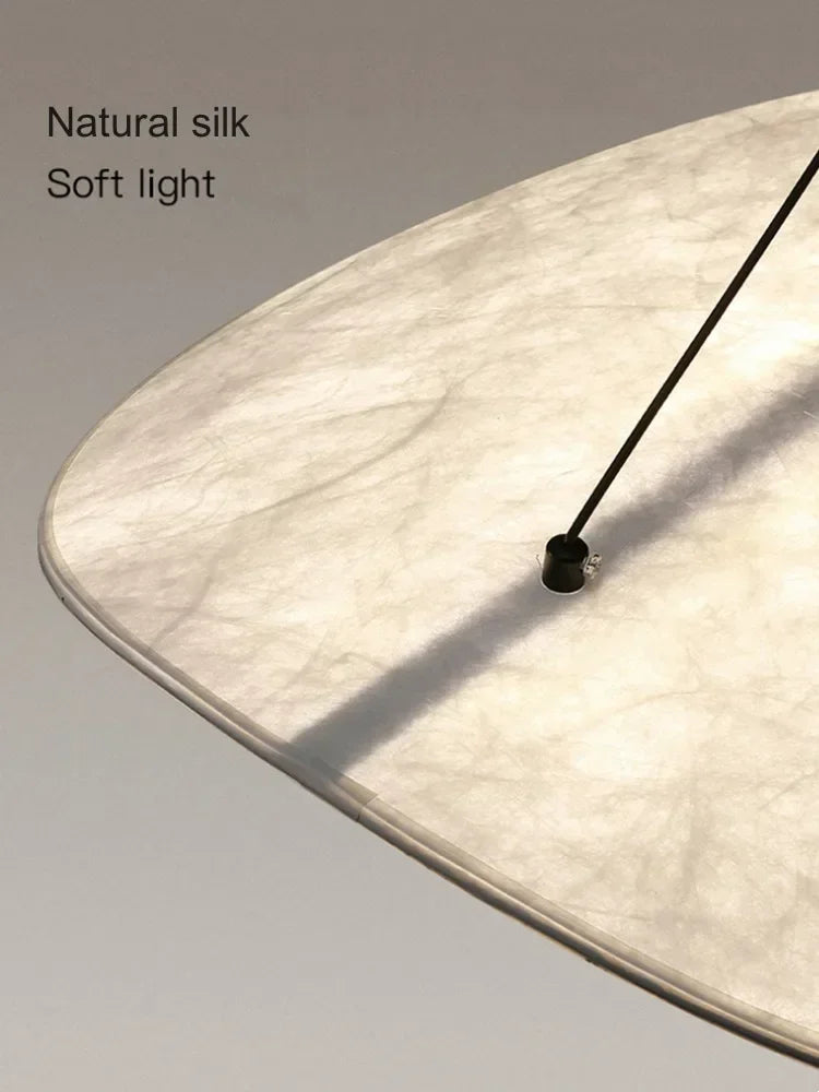 Afralia™ Scandinavian Wabi Sabi White Pendant Lamp, LED Chandelier for Home Decor