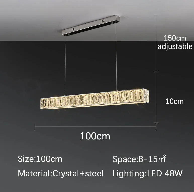 Afralia™ Golden LED Modern Crystal Chandelier for Home, Restaurant, Cafe, Bar - Luxury Interior Lighting