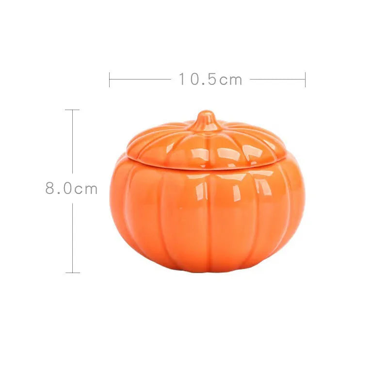Afralia™ Ceramic Pumpkin Candle Holders Desk Decoration Wedding Centerpieces