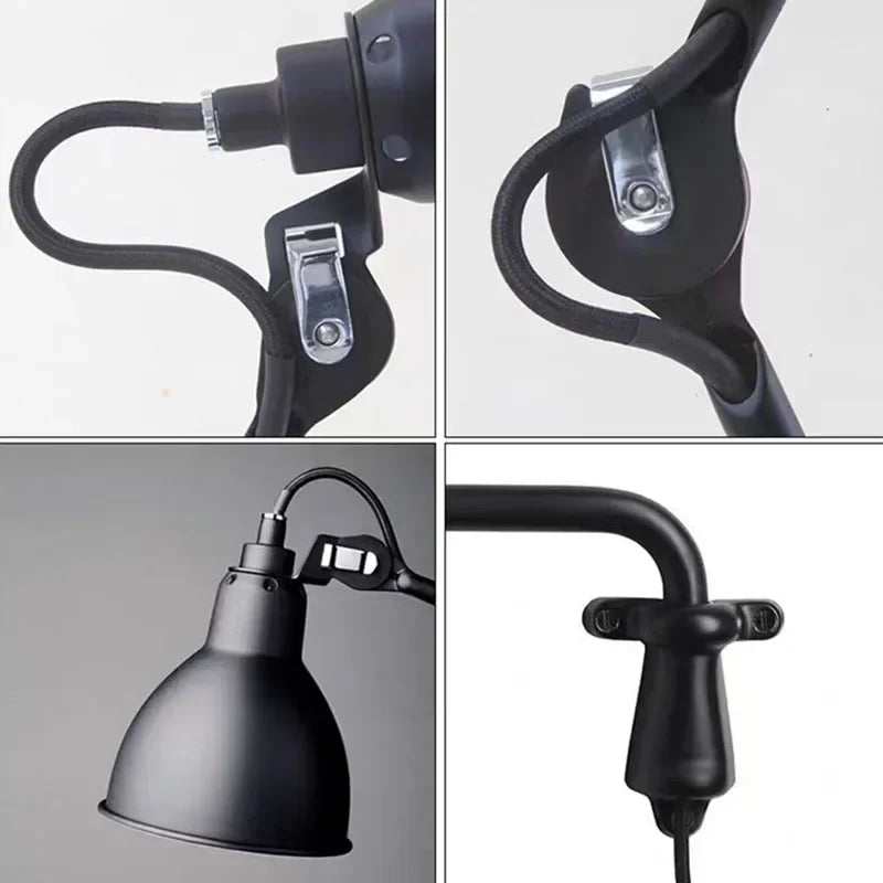 Afralia™ Rotatable Long Arm Wall Lamp for Kitchen Dining Office Bedside Lighting