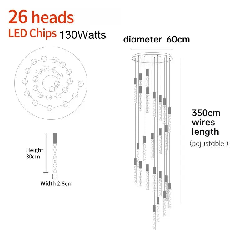 Afralia™ Crystal Gold Chrome Pendant Light for Home-Appliance Kitchen Island Decoration