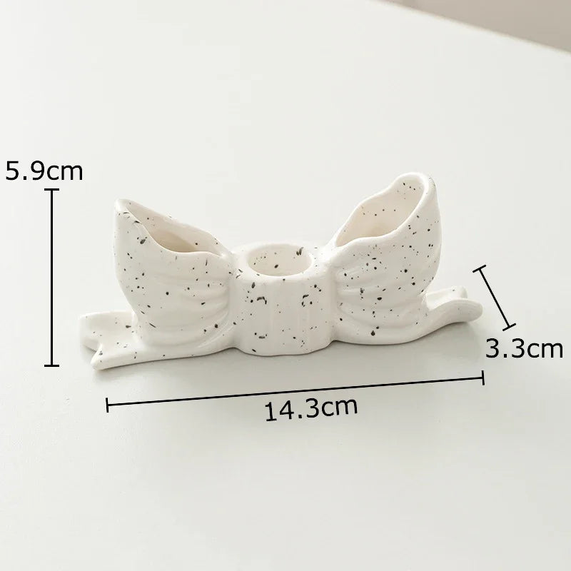 Afralia™ Bowknot Candle Holder | Desk Decoration, Aroma Diffuser, Home Aroma Container