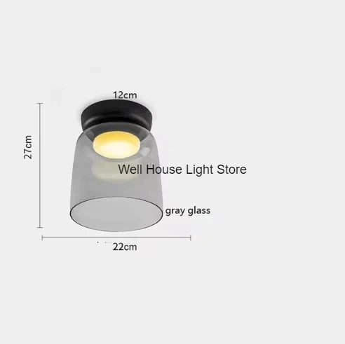 Afralia™ Glass Ceiling Chandelier - Luxury Nordic LED Ceiling Lamp